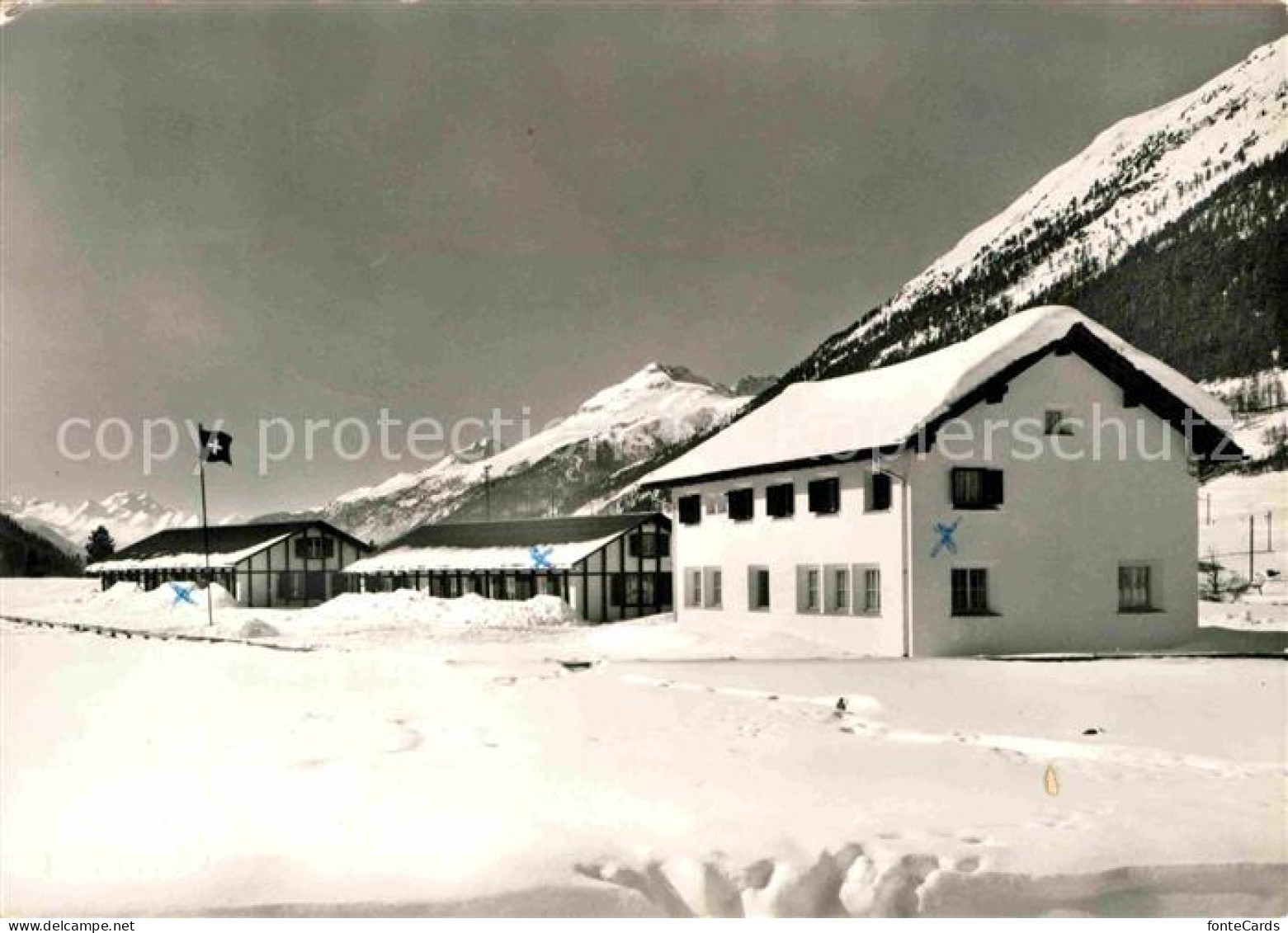 12672291 La Punt-Chamues CVJM Ferienheim Und Ferienlager Im Winter La Punt-Chamu - Altri & Non Classificati