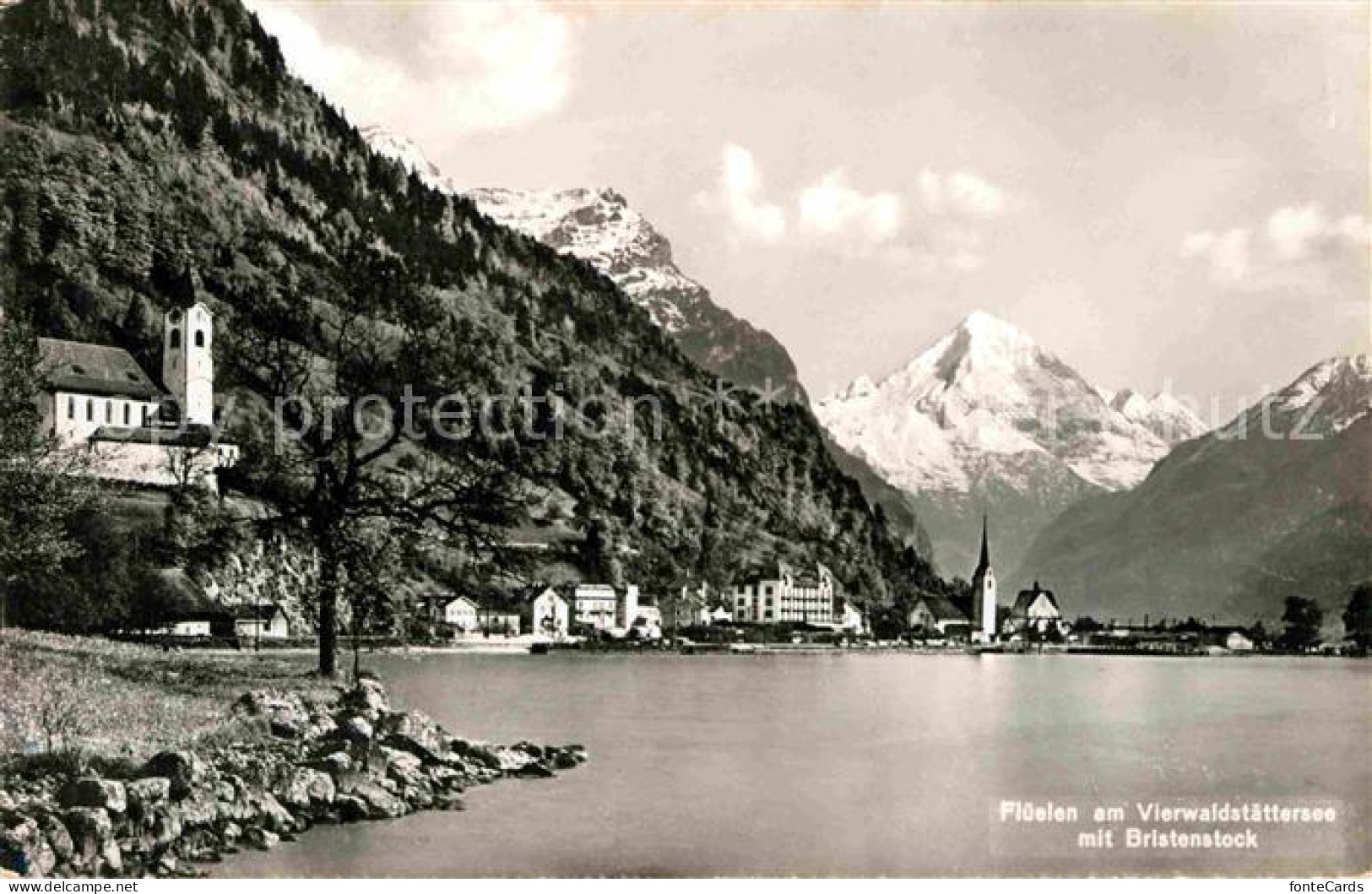 12672254 Flueelen UR Am Vierwaldstaettersee Mit Bristenstock Glarner Alpen Fluee - Sonstige & Ohne Zuordnung