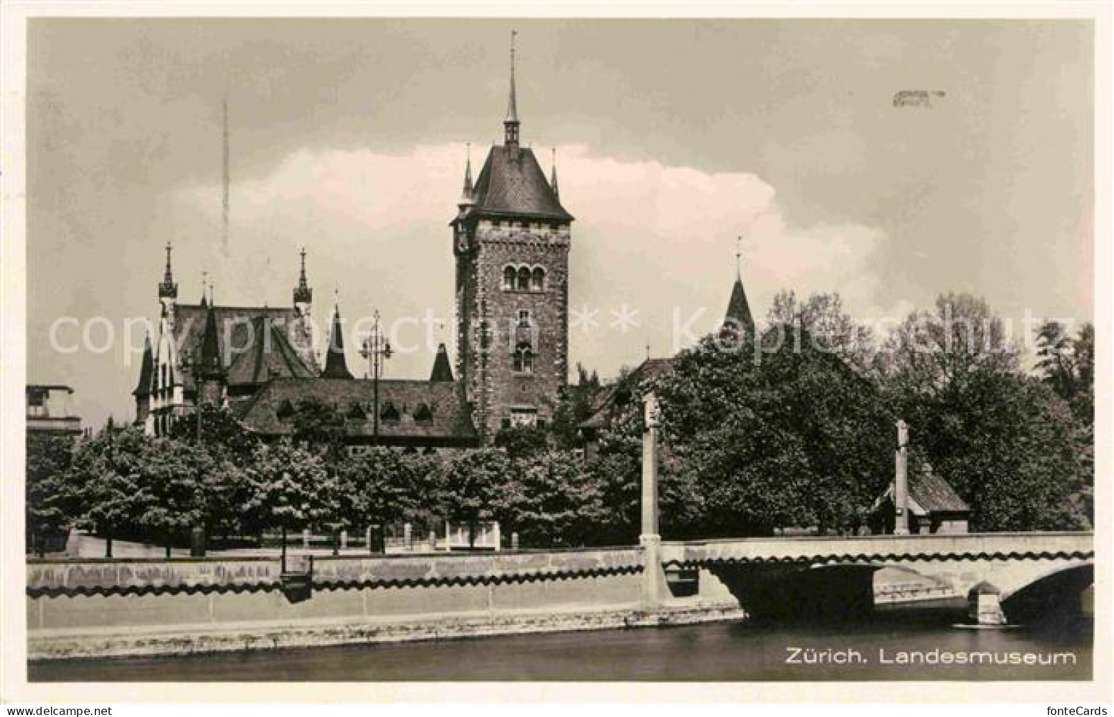 12672238 Zuerich ZH Landesmuseum Limmat Bruecke Zuerich - Sonstige & Ohne Zuordnung