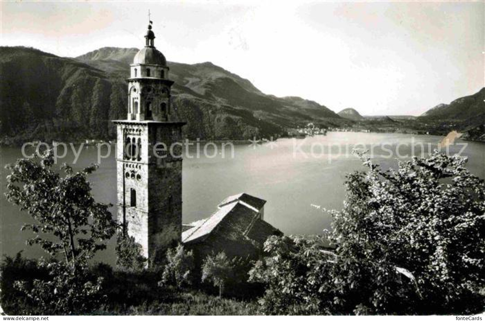 12672222 Morcote Lago Di Lugano Chiesa Kirche Luganersee Alpen Morcote Lago Di L - Andere & Zonder Classificatie