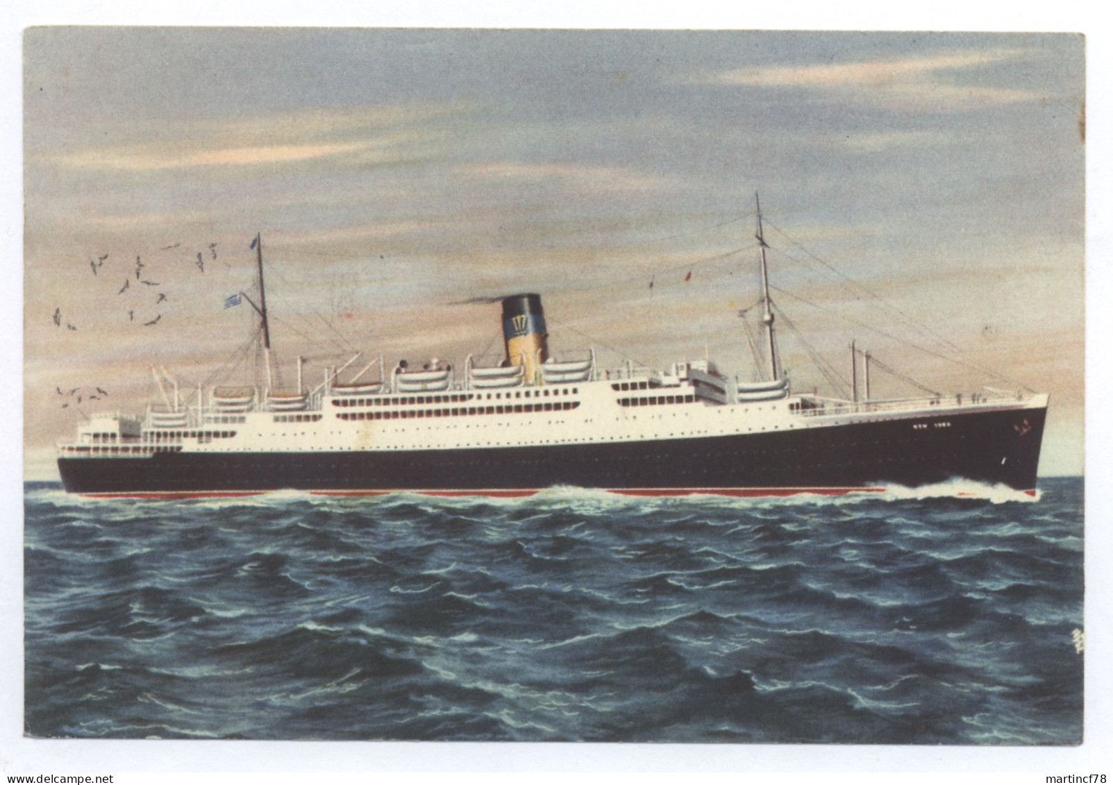 Greek Line T. S. S. New York General Steam Navigation Co. Ltd. Of Greece - Piroscafi