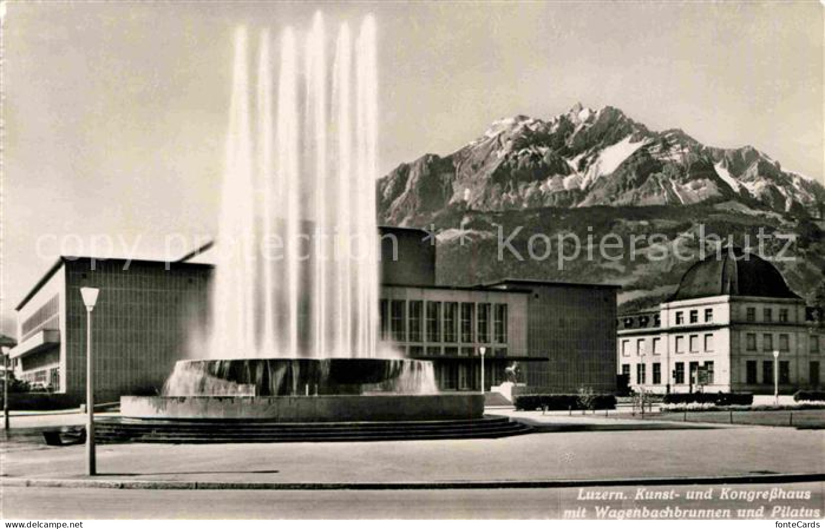 12671532 Luzern LU Kunst Und Kongresshaus Wagenbachbrunnen Pilatus Luzern - Andere & Zonder Classificatie