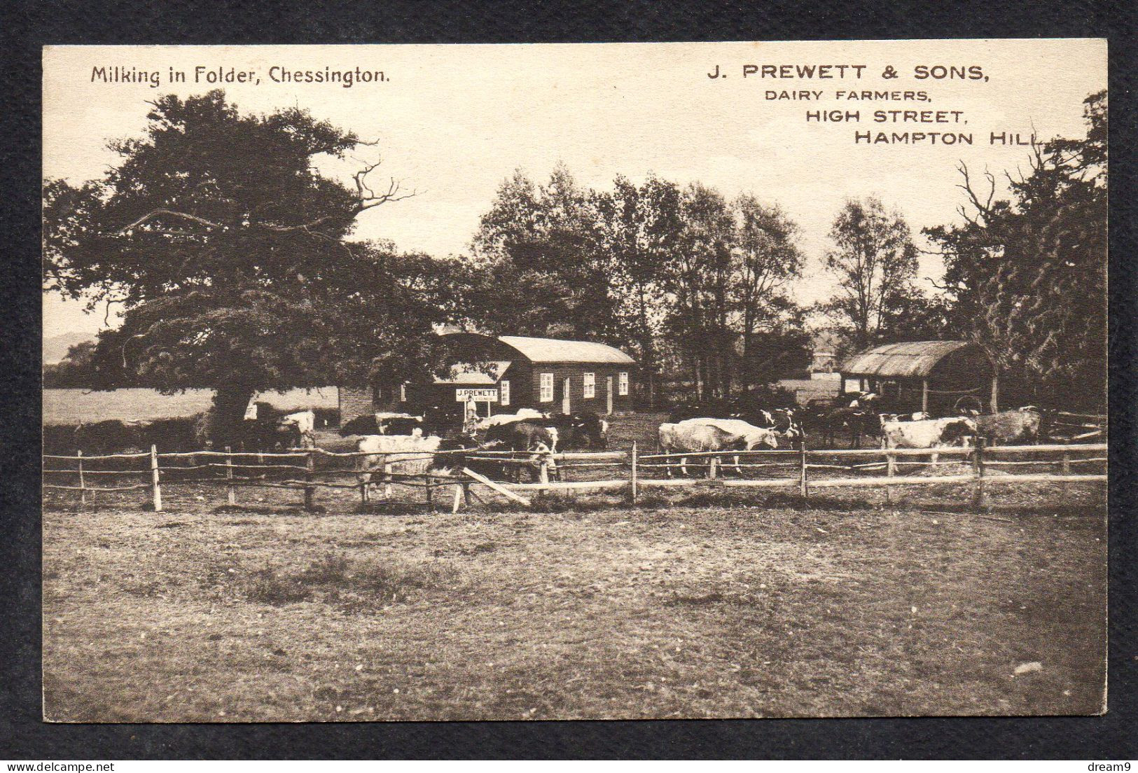 ROYAUME UNIS - ANGLETERRE - Lot De 7 Cartes  HAMPTON HILL - J.PREWETT And Sons - Dairy Farmers - High Street - Etat - Autres & Non Classés