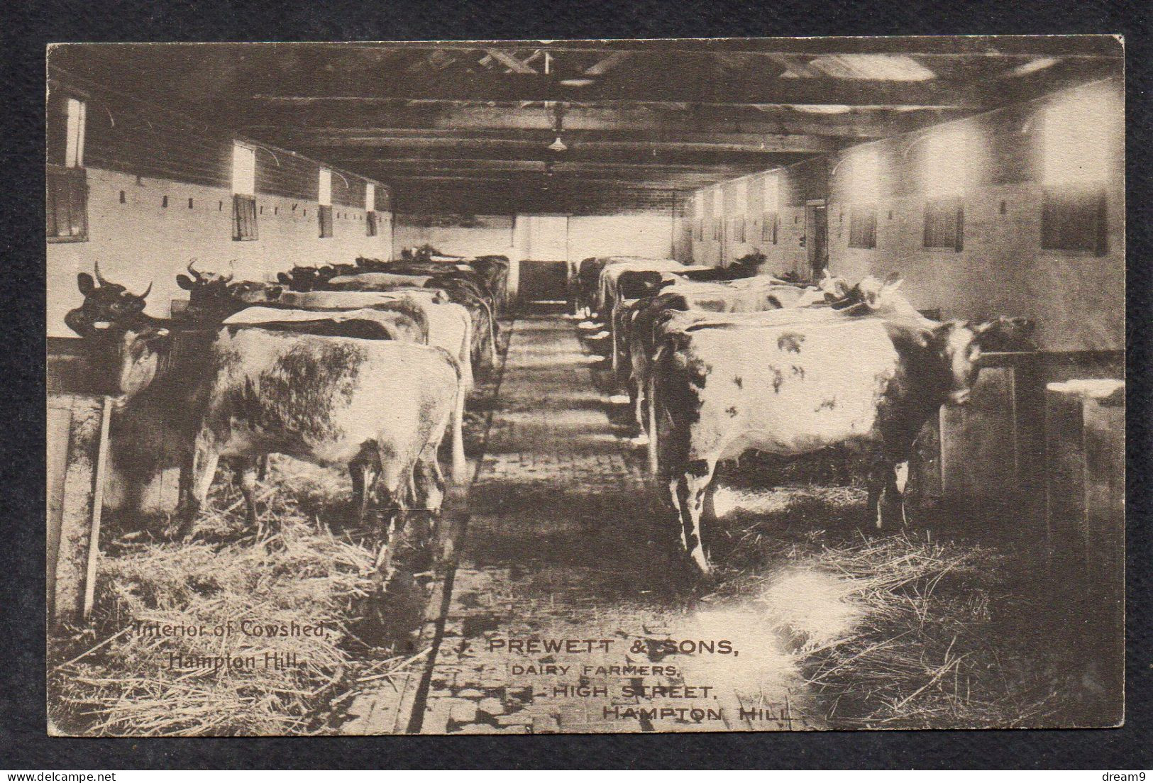 ROYAUME UNIS - ANGLETERRE - Lot de 7 Cartes  HAMPTON HILL - J.PREWETT and Sons - Dairy Farmers - High Street - Etat