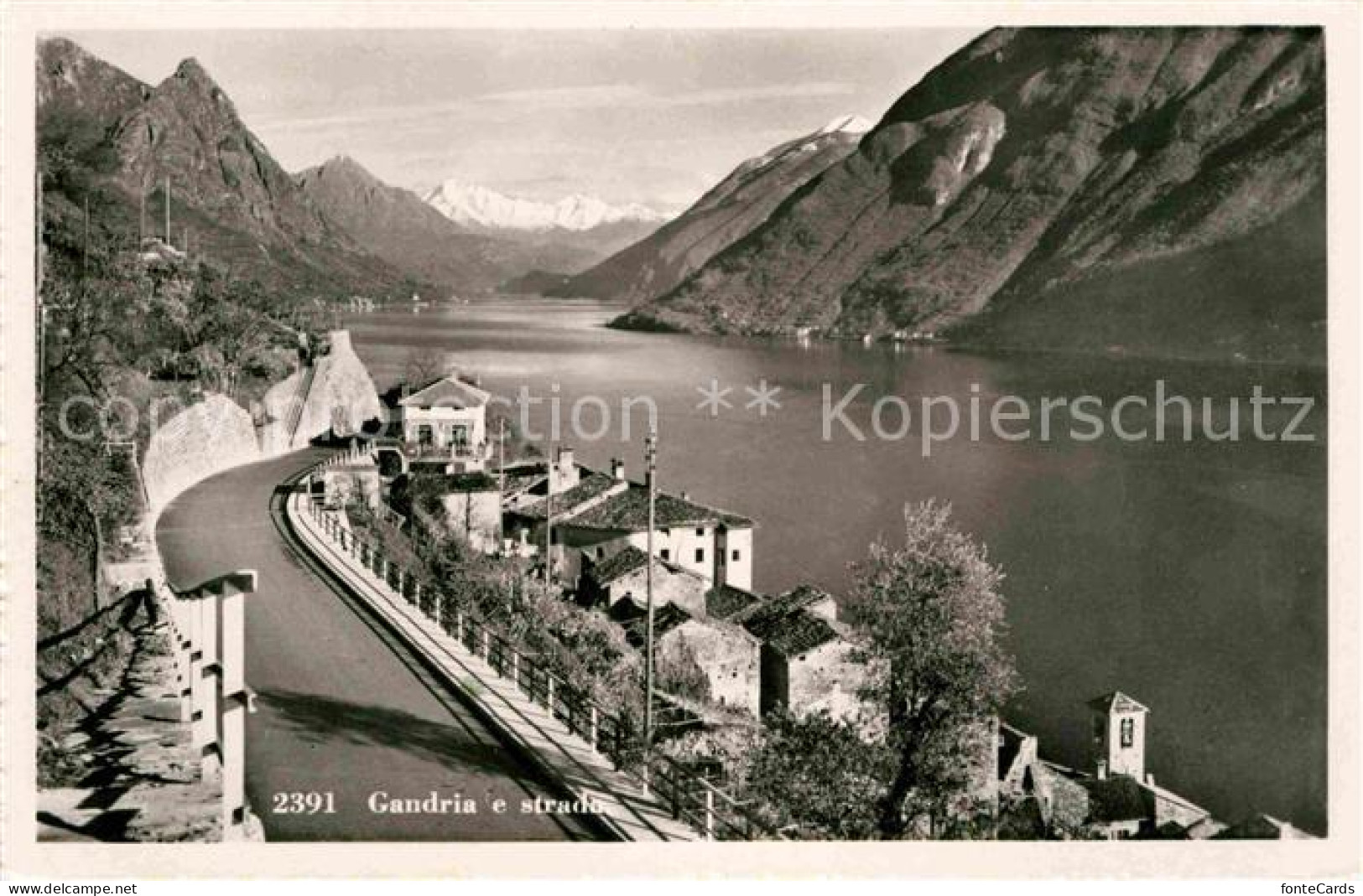 12670271 Gandria TI Strasse Am Lago Die Lugano Gandria - Andere & Zonder Classificatie