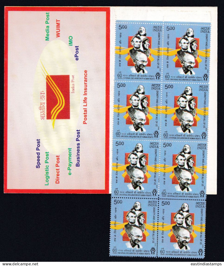 Inde India 2009 Mint Stamp Booklet Mother Teresa, Social Reformer, Christian Missionary, Christianity, Religion, Saint - Sonstige & Ohne Zuordnung