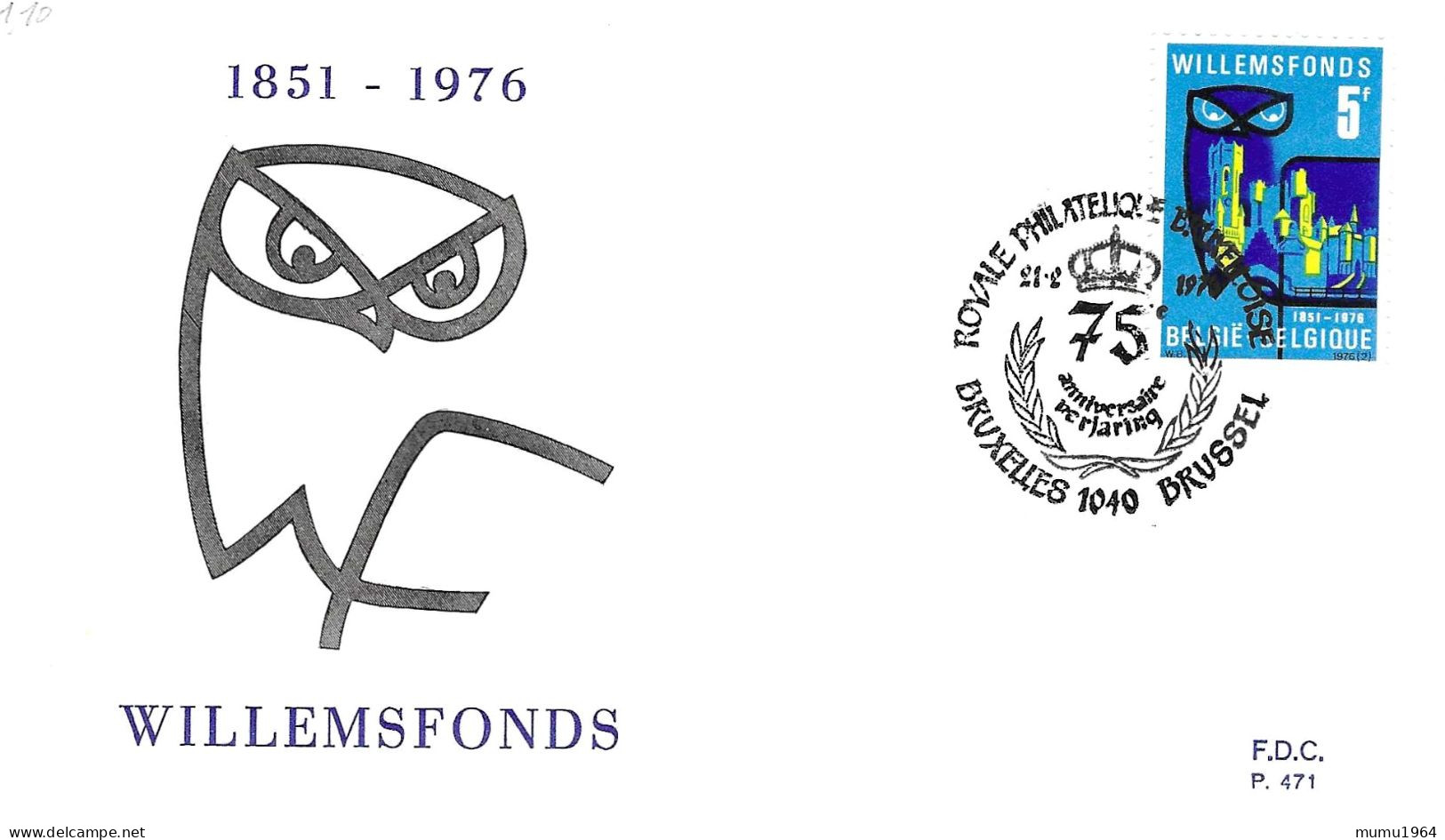 COB - FDC N° 471 - Timbre N° 1796 - 1971-1980