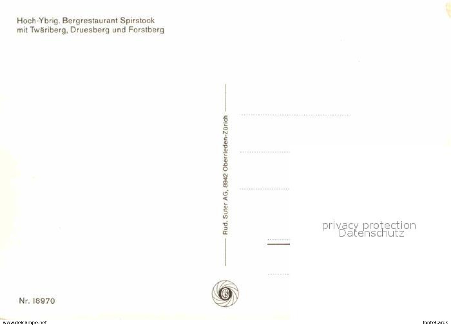 12668963 Hoch Ybrig Restaurant Spirstock Mit Twaeriberg Druesberg Forstberg Hoch - Sonstige & Ohne Zuordnung