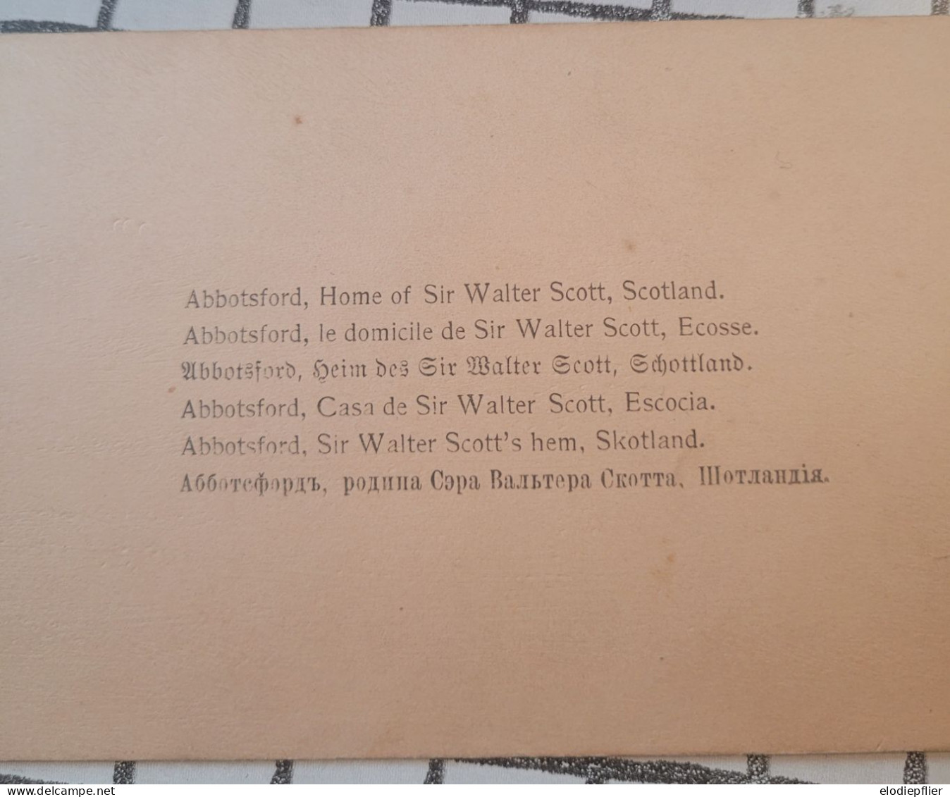 Abbotsford, Le Domicile De Sir Walter Scott, Ecosse. Underwood Stéréo - Stereoscopes - Side-by-side Viewers