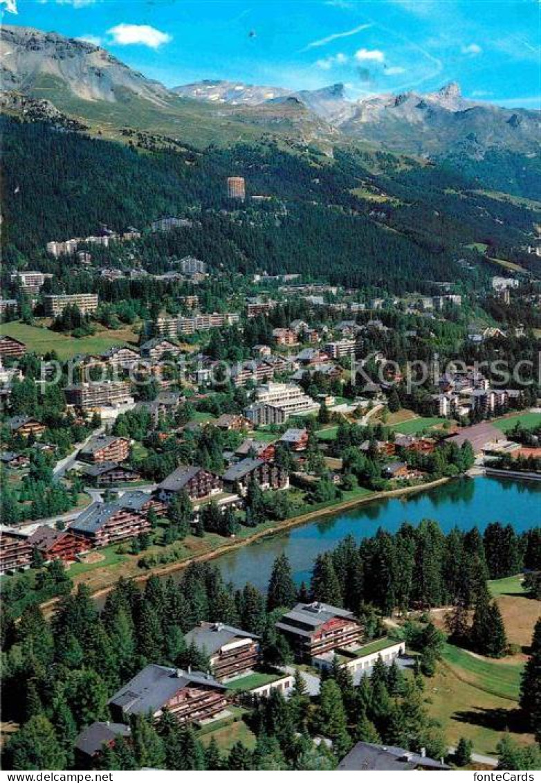 12668764 Crans-Montana Fliegeraufnahme Crans-sur-Sierre  - Andere & Zonder Classificatie