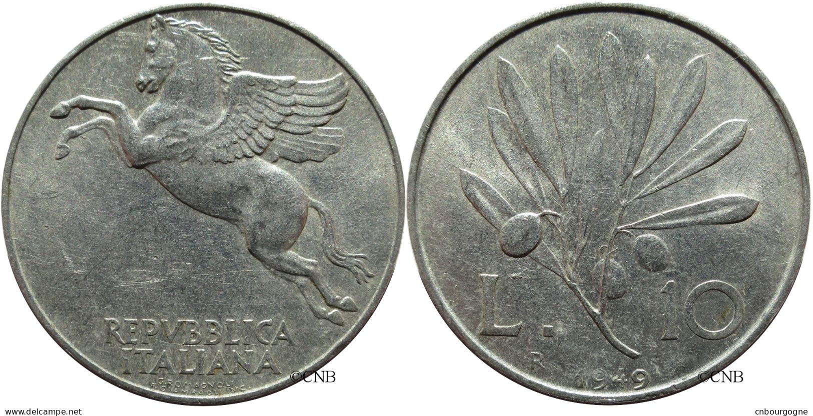 Italie - République - 10 Lire 1949 R - SUP/AU55 - Mon3464 - 10 Lire