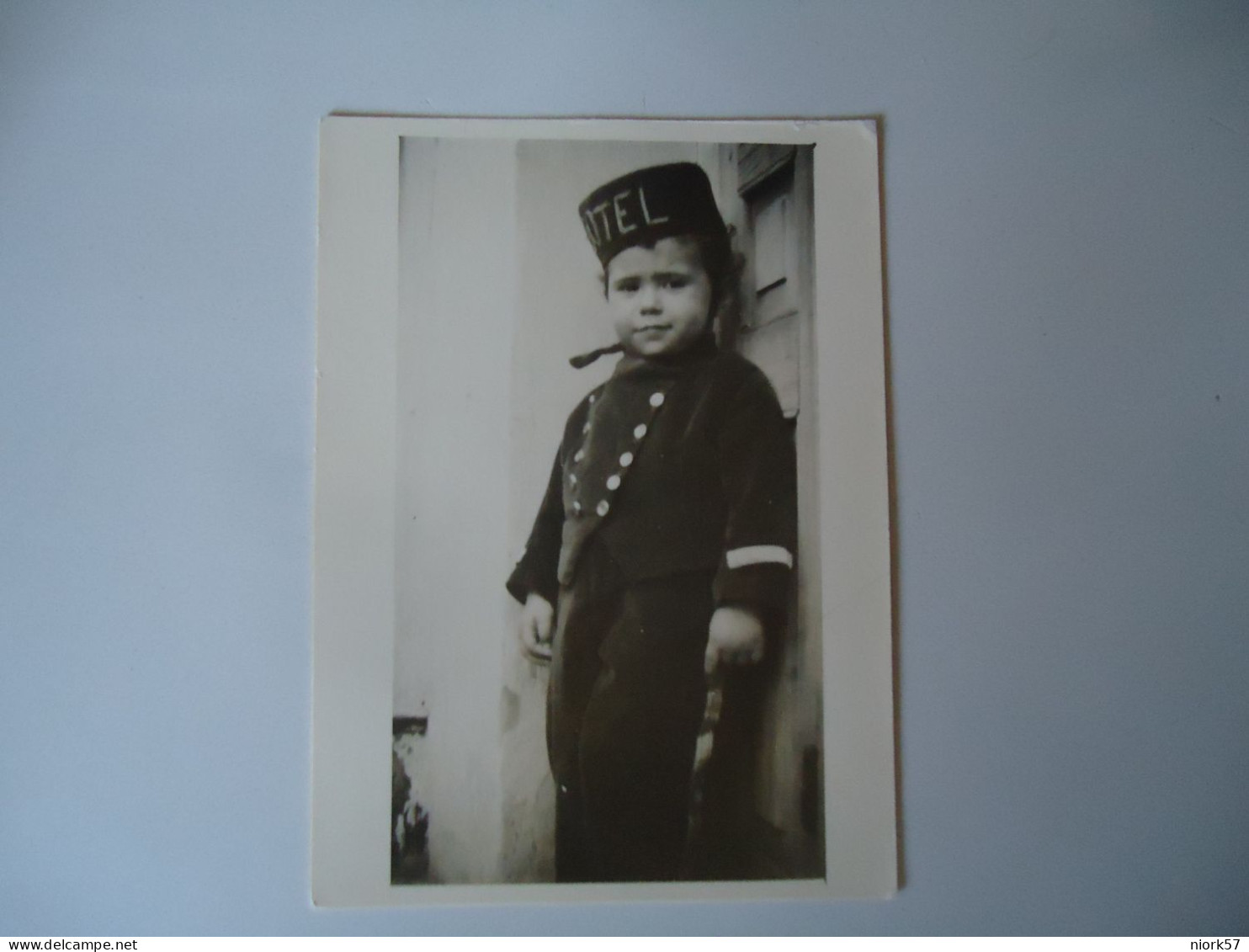 ITALY   POSTCARDS  PHOTO LITTLE CHILD HOTEL OFFICER   FOR MORE PURCHASES 10% DISCOUNT - Andere & Zonder Classificatie