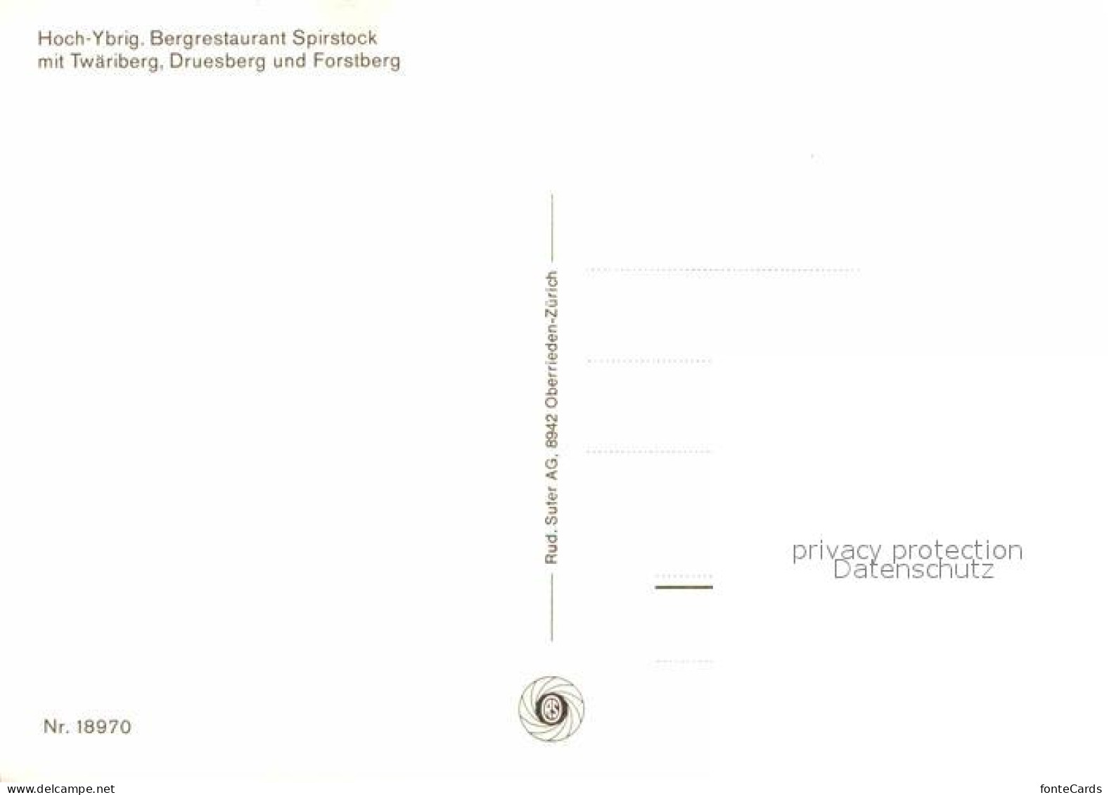 12668730 Hoch Ybrig Restaurant Spirstock Mit Twaeriberg Druesberg Forstberg Hoch - Otros & Sin Clasificación