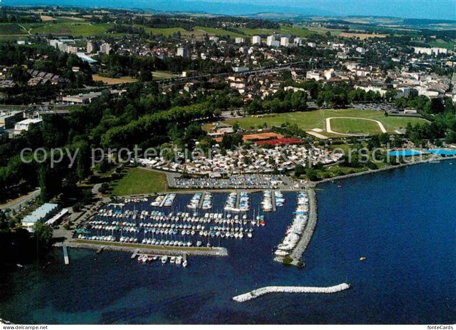 12668711 Morges Camping TCS Fliegeraufnahme Morges - Other & Unclassified