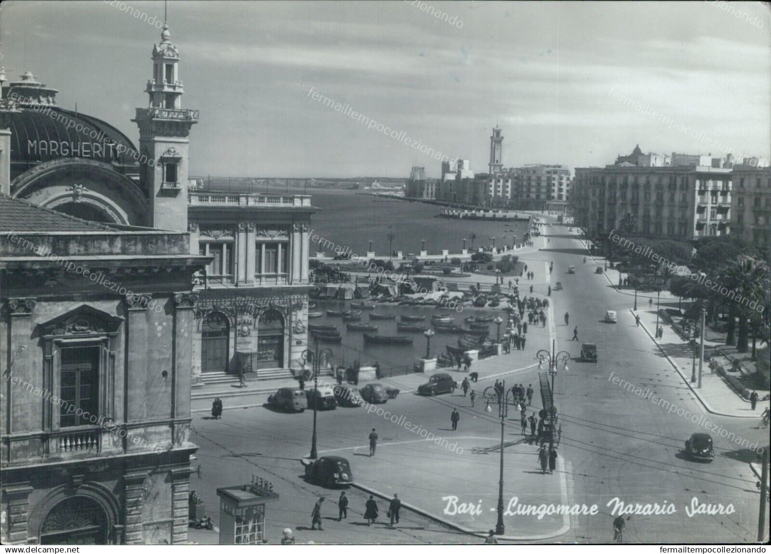 G798 Cartolina Bari  Citta' Lungomare Nazario Sauro Puglia - Bari