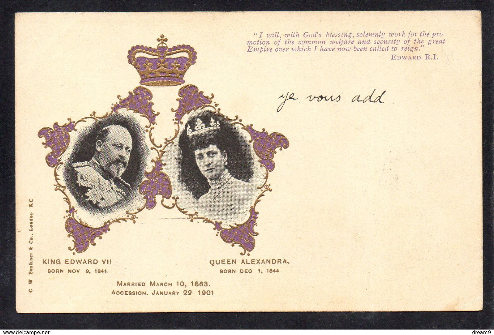 ROYAUME UNIS - King Edward VII / Queen Alexandra - Autres & Non Classés