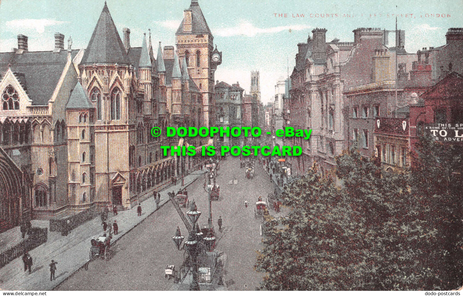 R536186 London. The Law Courts And Fleet Street - Other & Unclassified