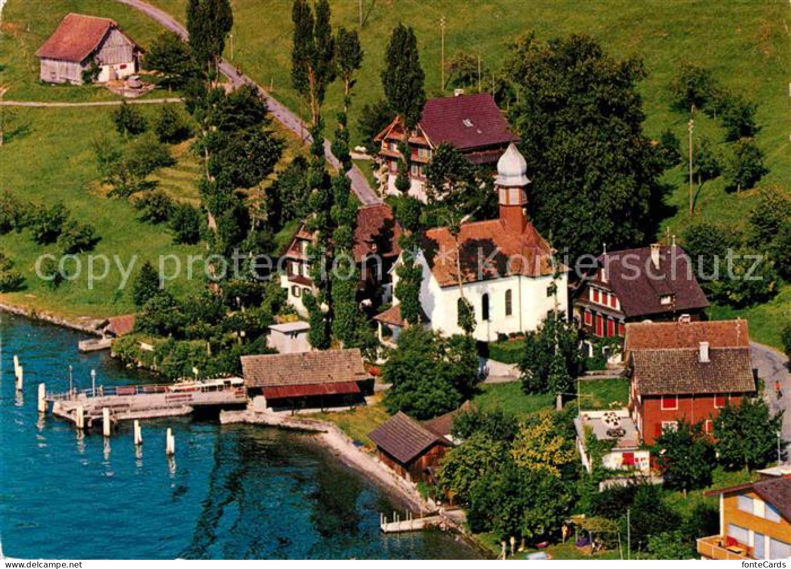 12668580 Kehrsiten Fliegeraufnahme Wallfahrtskapelle Maria In Linden Kehrsiten - Autres & Non Classés