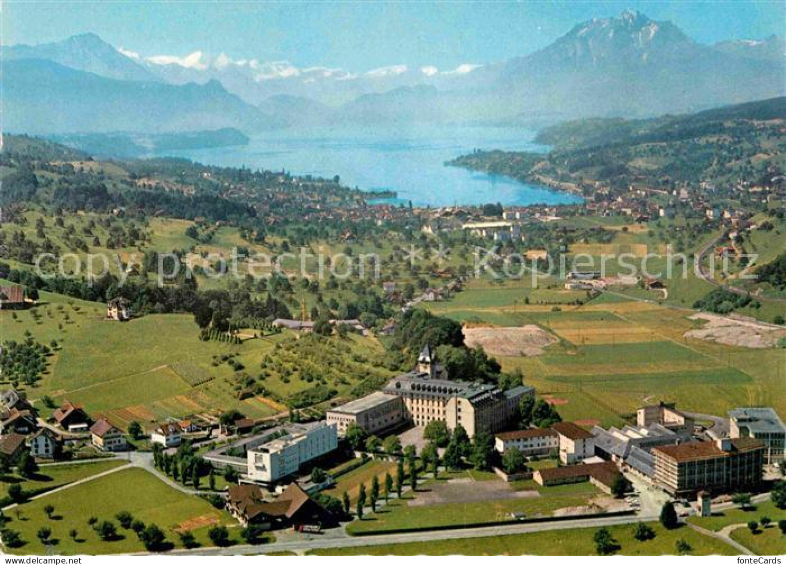 12668201 Immensee Fliegeraufnahme Missionshaus Bethlehem Immensee - Autres & Non Classés