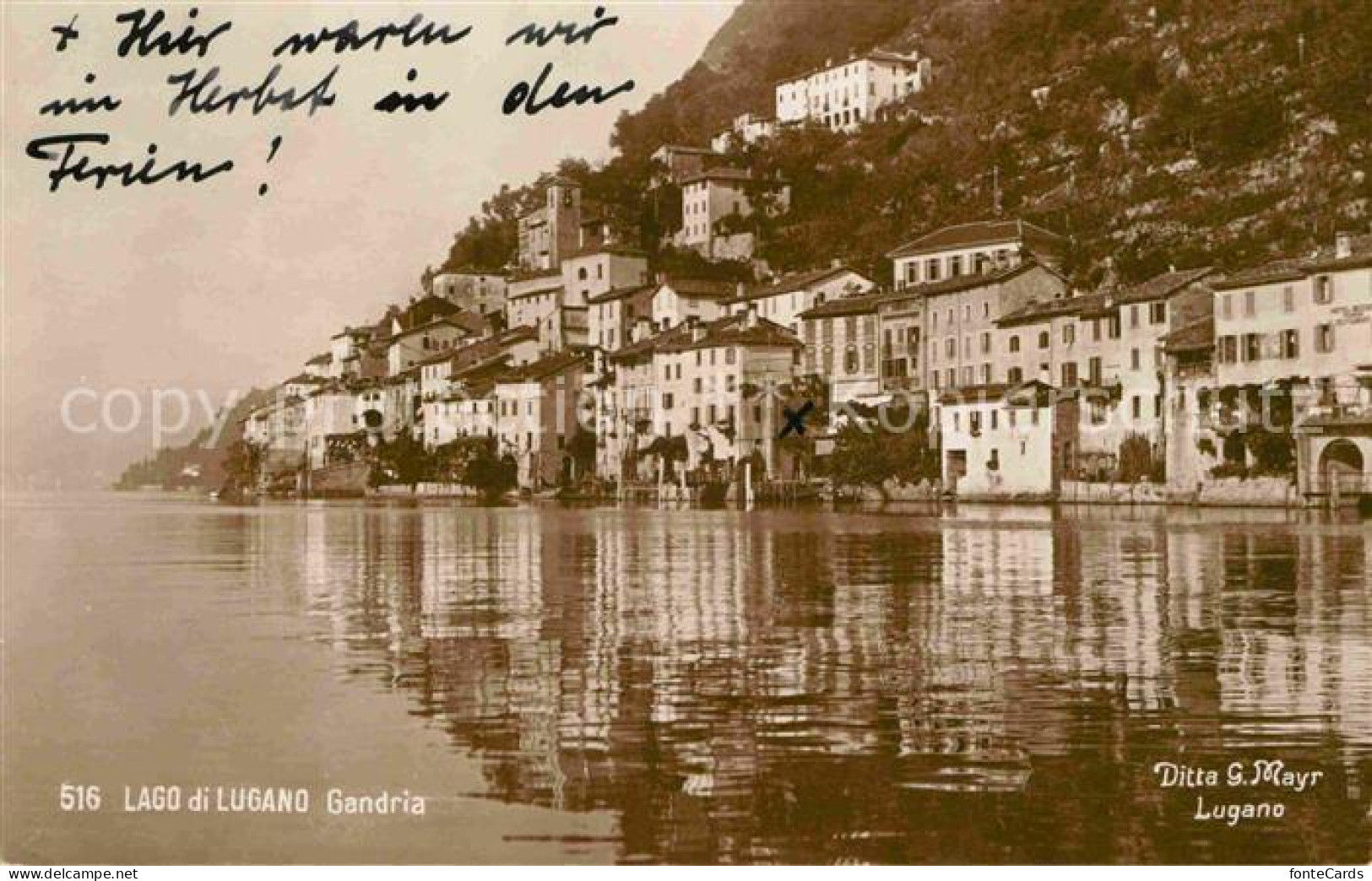 12666580 Gandria Lago Di Lugano Ansicht Vom Luganersee Aus Gandria - Andere & Zonder Classificatie