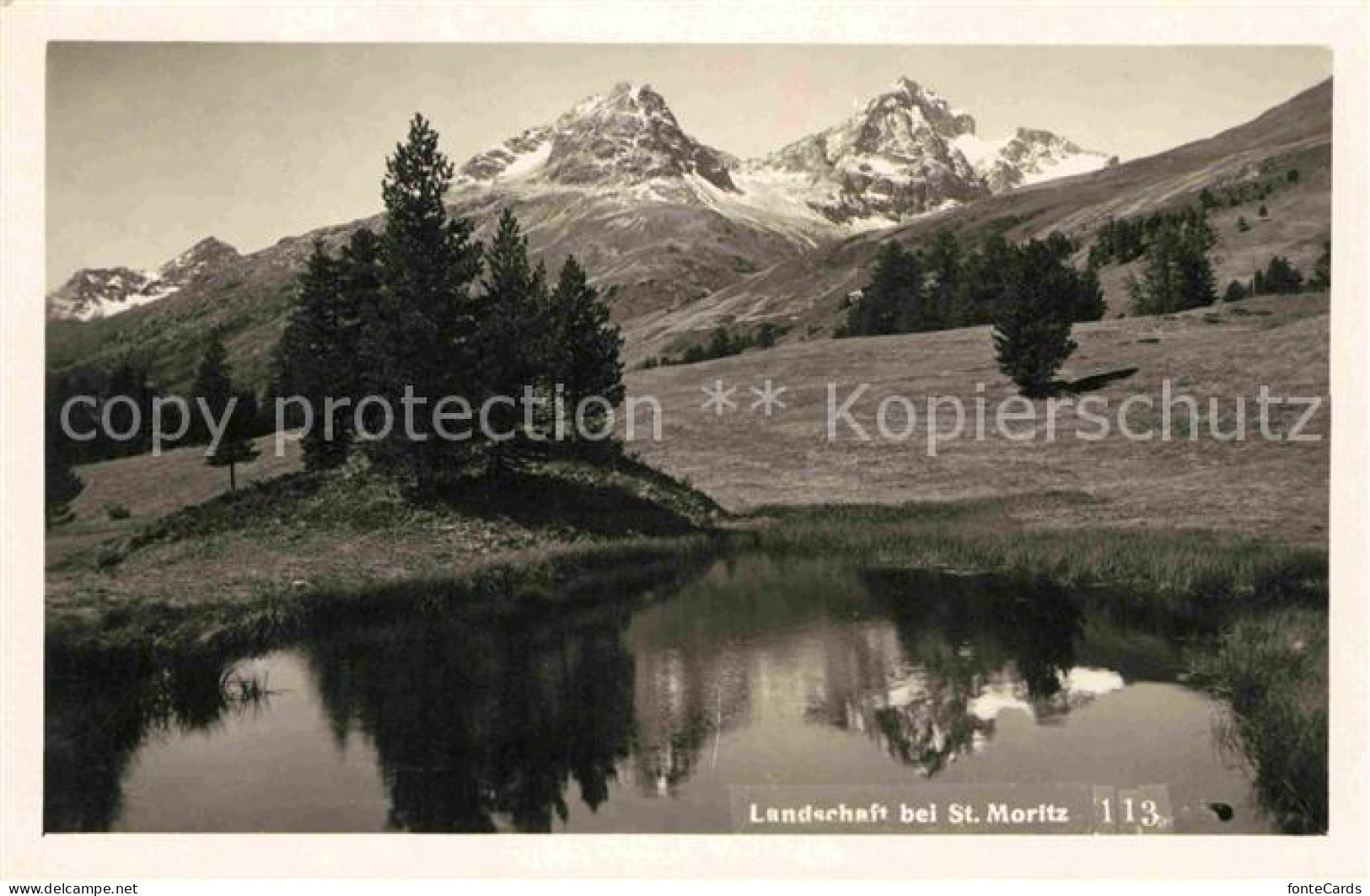 12666221 St Moritz GR Landschaftspanorama Bergsee Alpen St Moritz - Autres & Non Classés