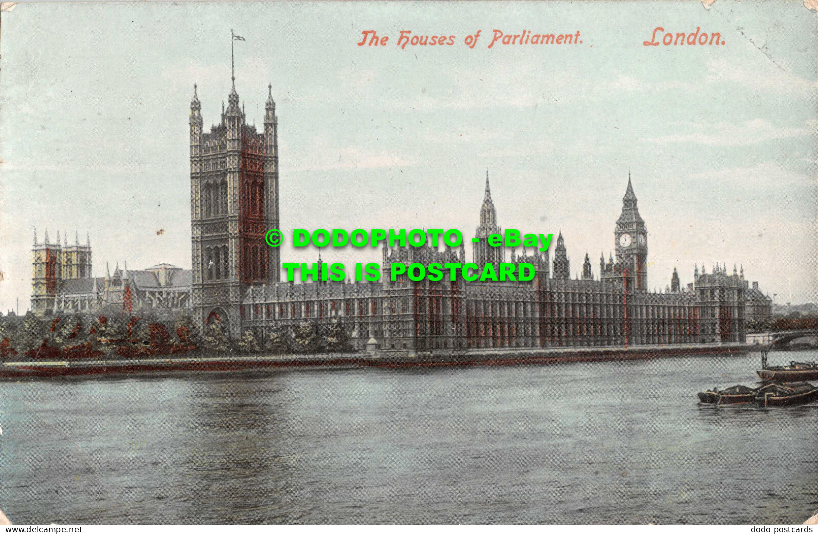 R536224 London. The Houses Of Parliament. 1908 - Autres & Non Classés