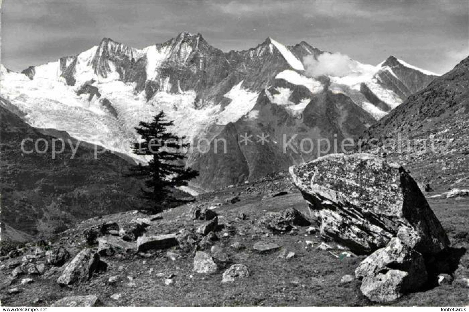 12666212 Saastal Panorama Almagelleralp Mischabelkette Walliser Alpen Saastal - Andere & Zonder Classificatie