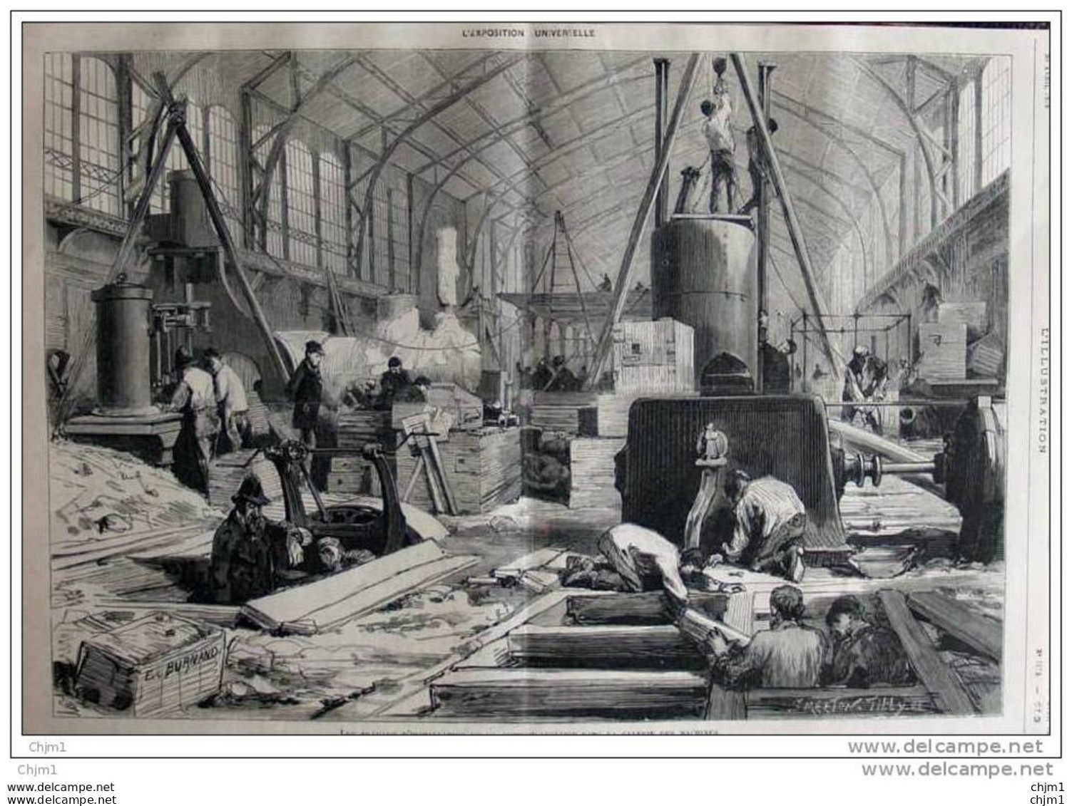 Exposition Universelle De 1878 - Paris - Galerie Des Machines - Page Original - 1878 - Documents Historiques