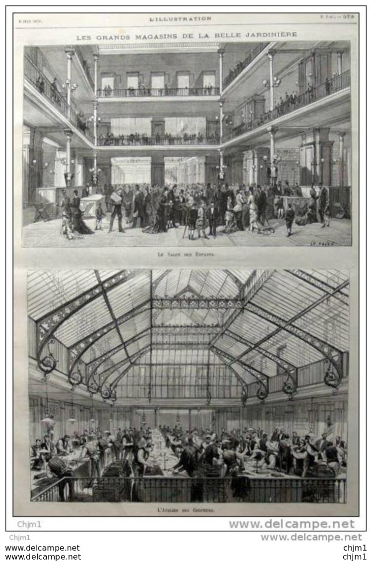 Les Grands Magasins De La Belle Jardinière - Le Salon Des Enfants - Page Original - 1878 - Historische Dokumente