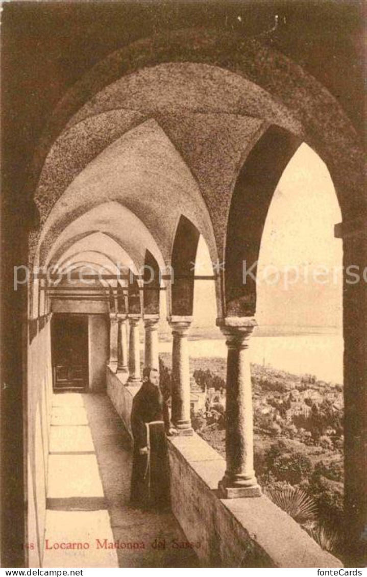 12665520 Locarno TI Madonna Del Sasso Wallfahrtskirche Moench Locarno - Autres & Non Classés