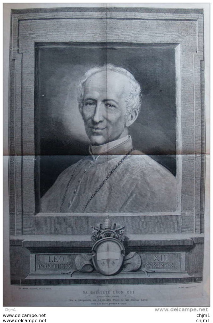 Sa Sainteté Léon XIII - Papst Leo XIII- Page Original 1878 - Historical Documents