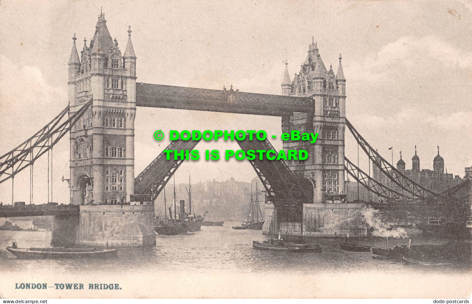 R536599 London. Tower Bridge. The London Stereoscopic Company Lesco Series - Other & Unclassified