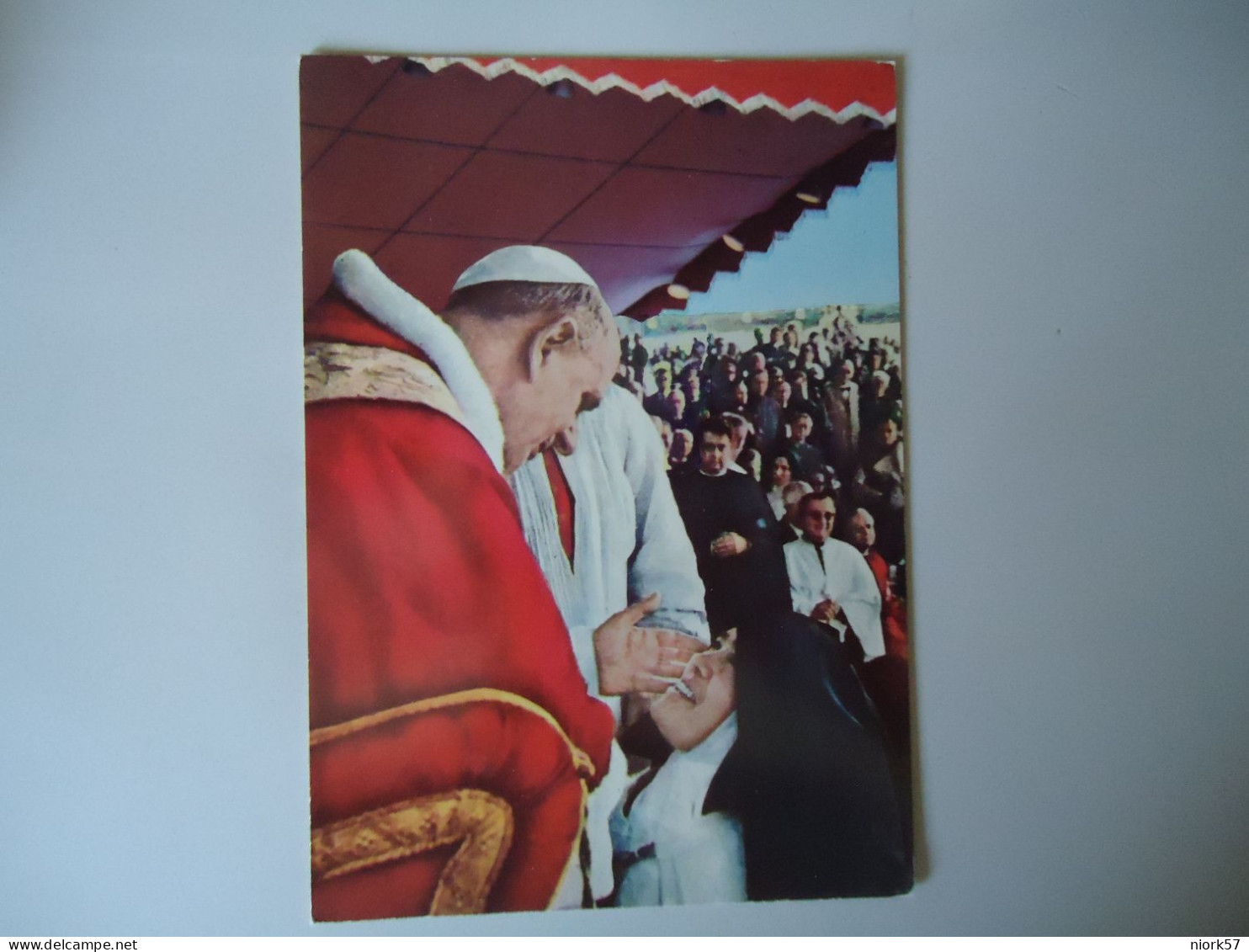 ITALY     POSTCARDS  POPES  FATINA   VISITA DE SS  PAULO  VI   FOR MORE PURCHASES 10% DISCOUNT - Otros & Sin Clasificación