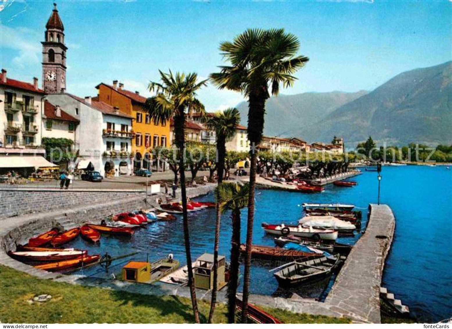 12664023 Ascona Lago Maggiore Scorcio Panoramico Uferstrasse Hafen Ascona - Andere & Zonder Classificatie