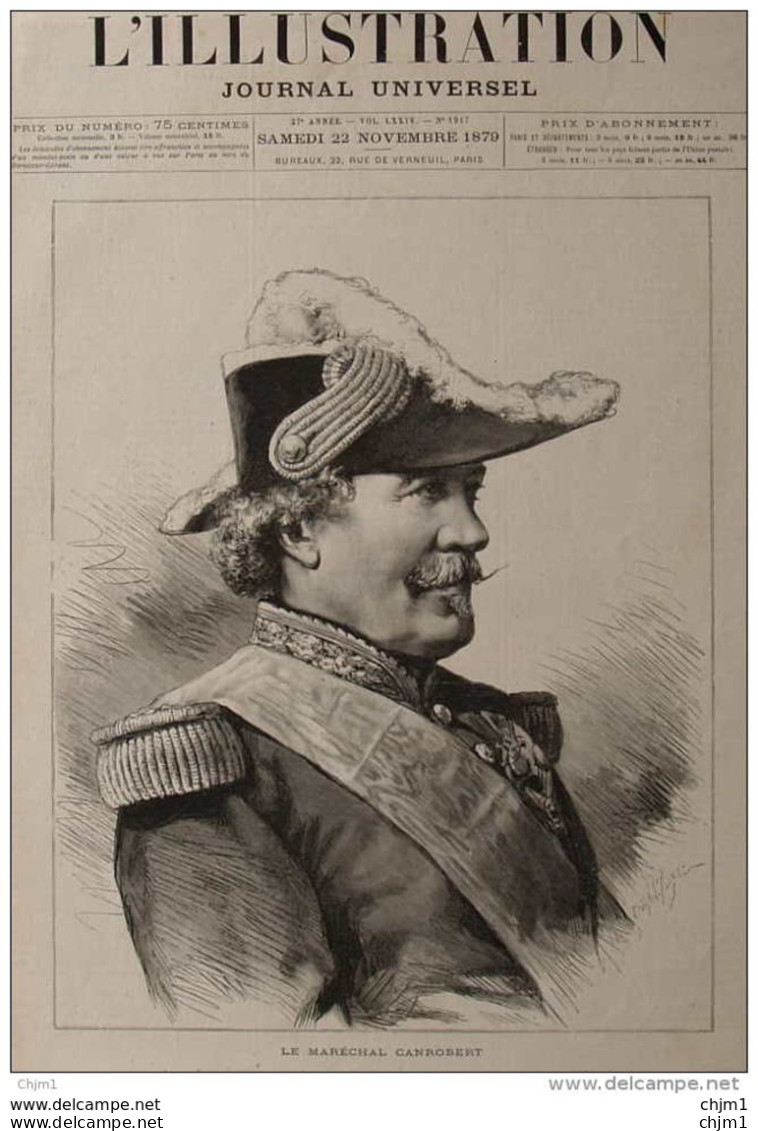 Le Maréchal Canrobert, élu Sénateur - Page Original 1879 - Historische Dokumente