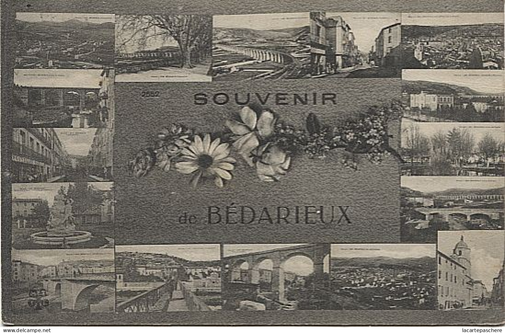 X120307 HERAULT BEDARIEUX SOUVENIR DE BEDARIEUX MULTIVUES MULTI VUES - Bedarieux