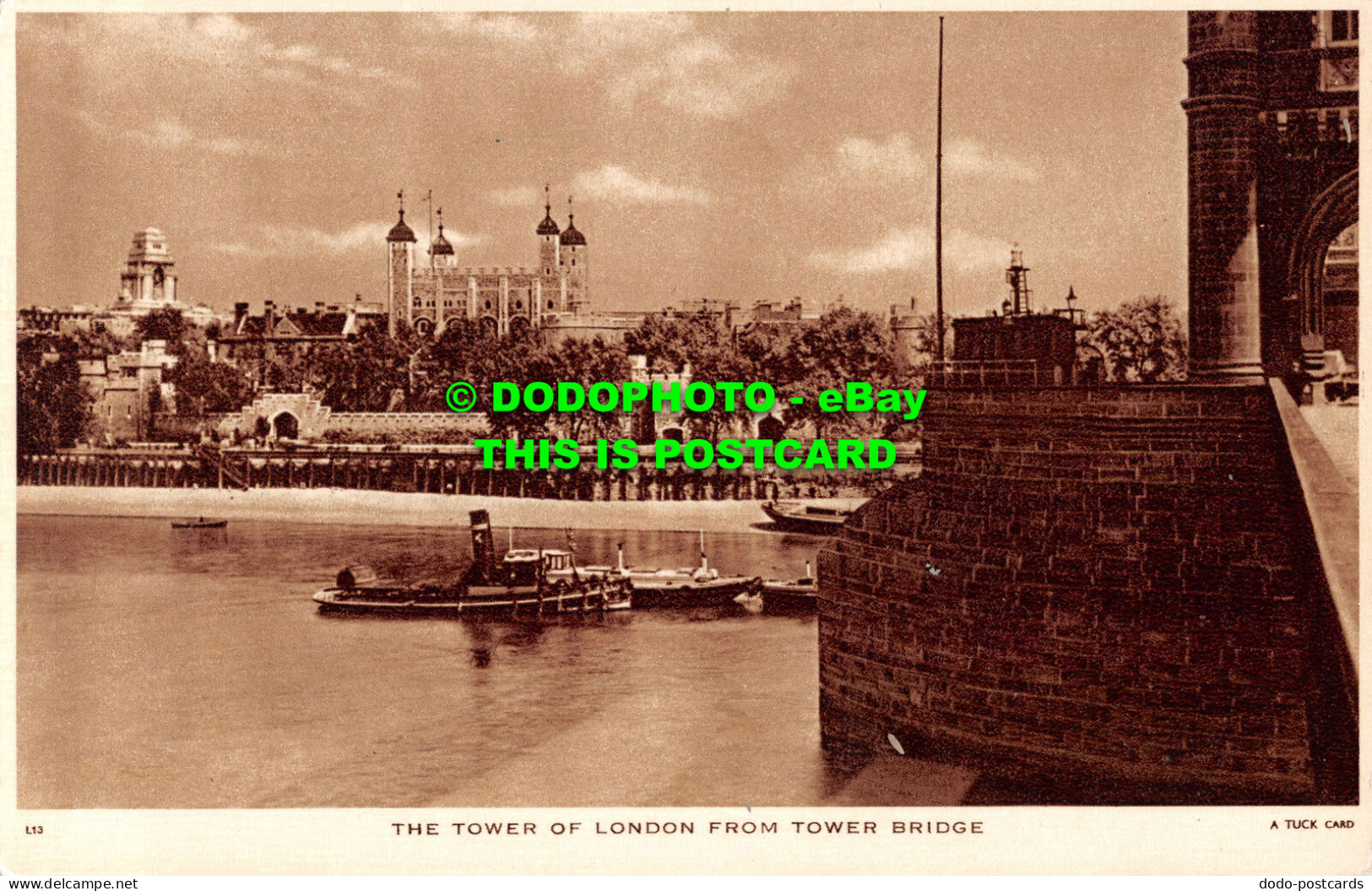 R536627 The Tower Of London From Tower Bridge. Tuck - Other & Unclassified