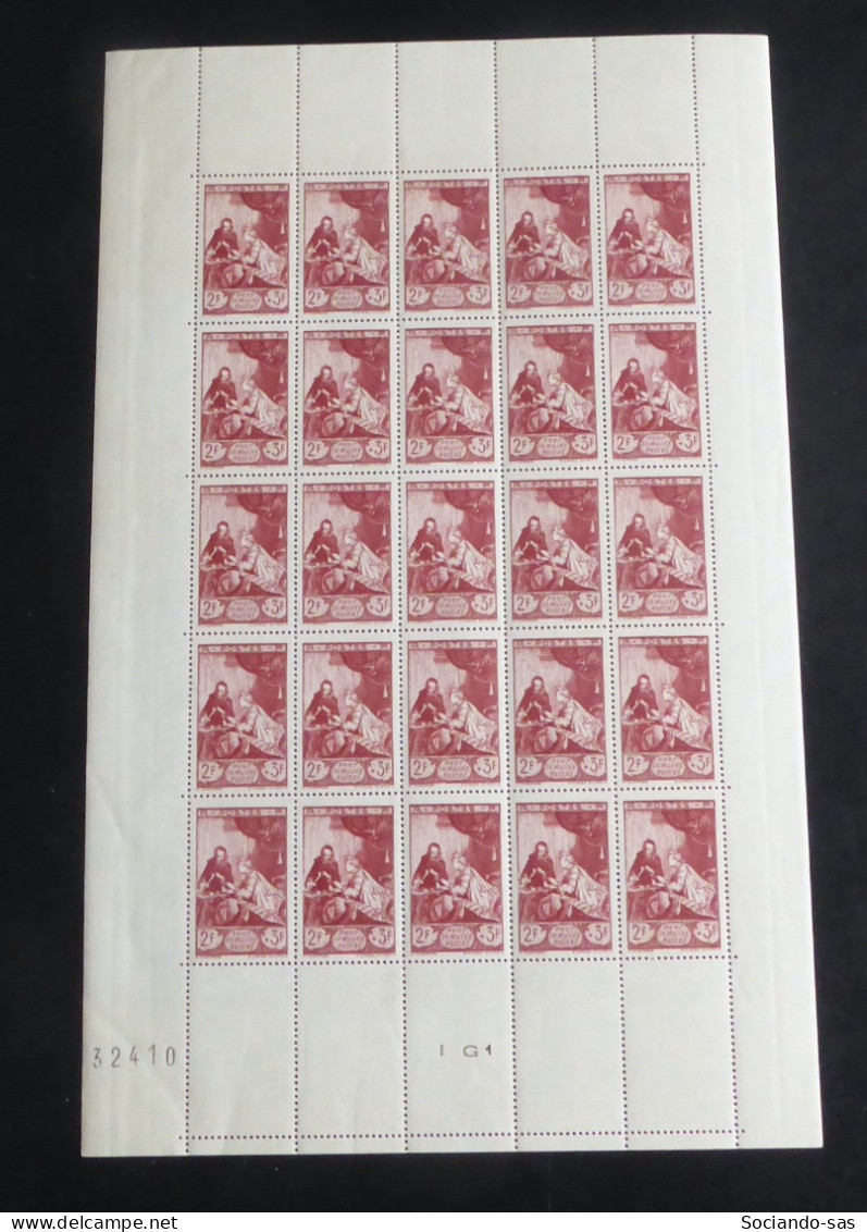 FRANCE - 1946 - N°YT. 753 - Musée Postal - Feuille Complète - Neuf Luxe ** / MNH - Full Sheets