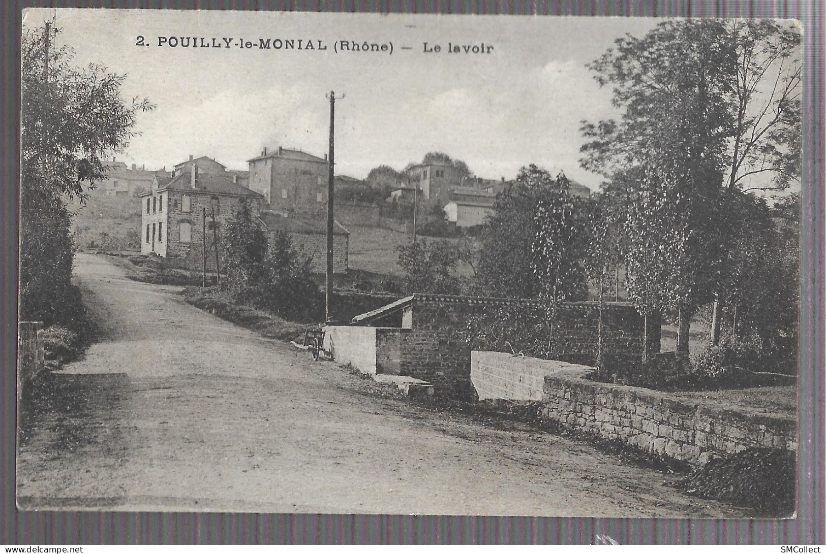 Pouilly Le Monial, Le Lavoir. Carte Inédite (A17p26) - Autres & Non Classés