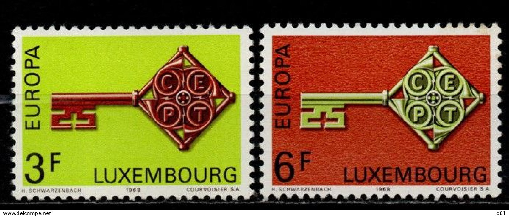 Luxembourg YT 724-725 Neuf Sans Charnière XX MNH Europa 1968 - Unused Stamps