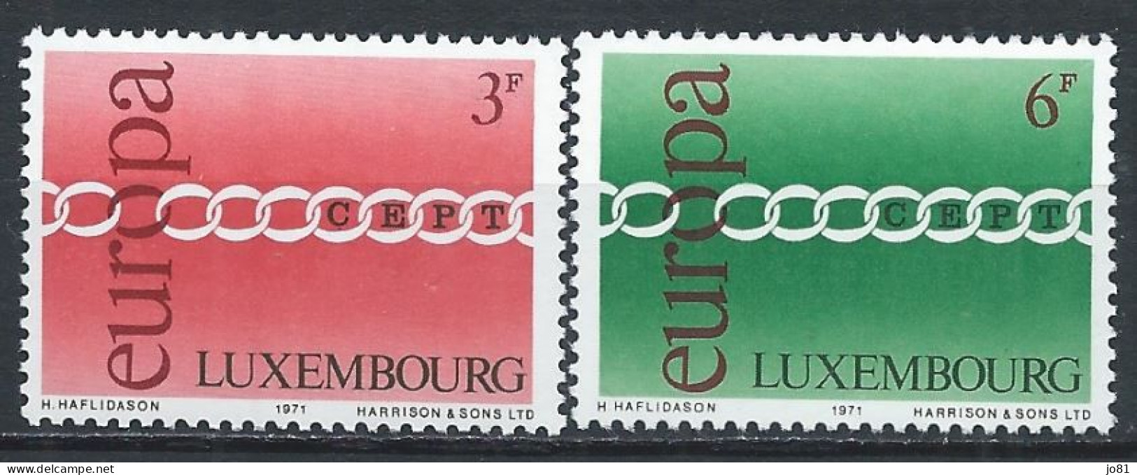 Luxembourg YT 774-775 Neuf Sans Charnière XX MNH Europa 1971 - Ongebruikt