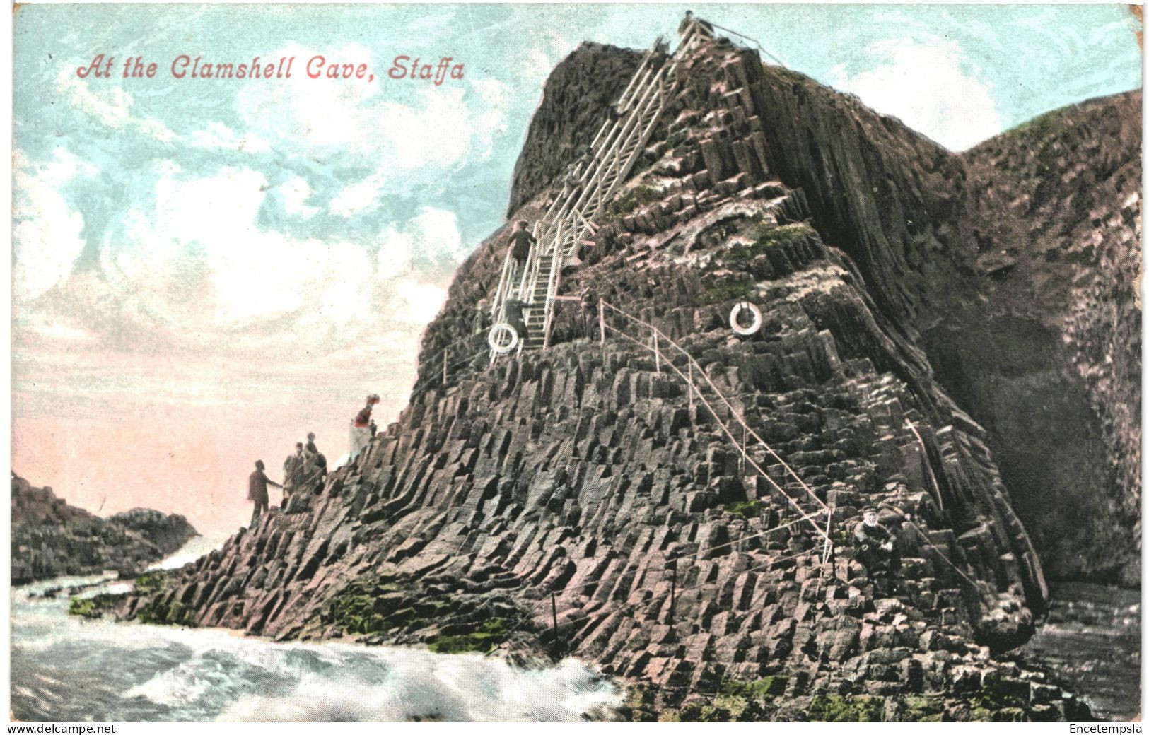 CPA Carte Postale Royaume Uni Ecosse Staffa At The Clamshell Cave 1912  VM80133 - Argyllshire