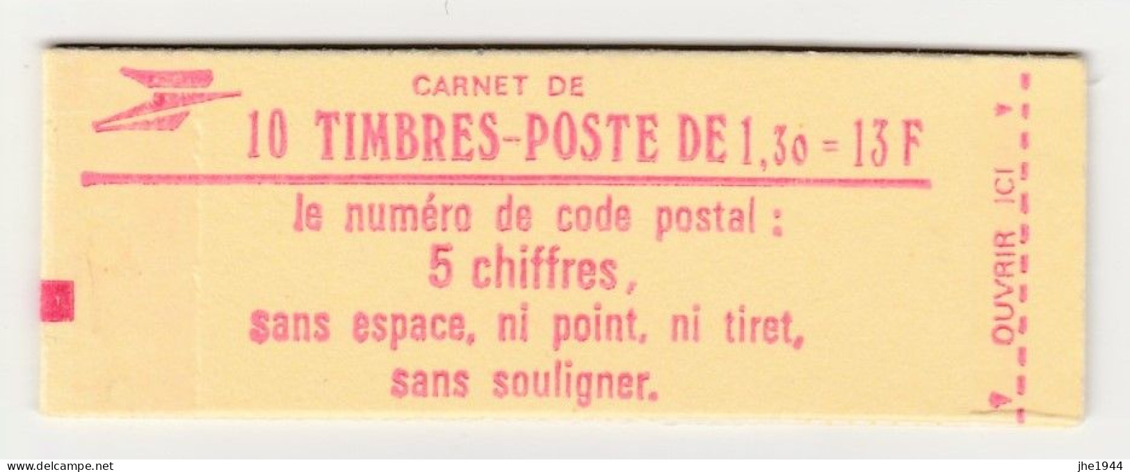 France Carnet N° 2059-C2a ** Conf. 7, Gomme Mate - Altri & Non Classificati