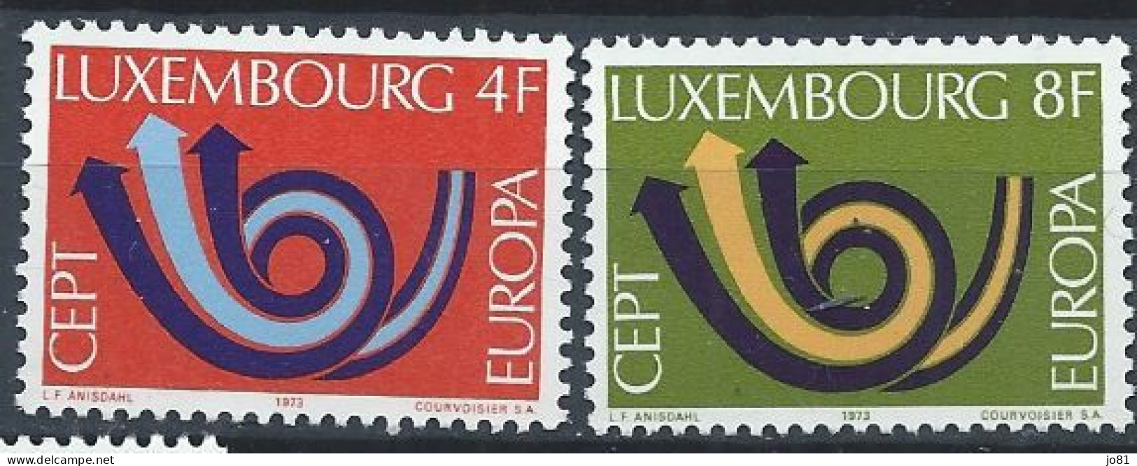 Luxembourg YT 812-813 Neuf Sans Charnière XX MNH Europa 1973 - Nuovi