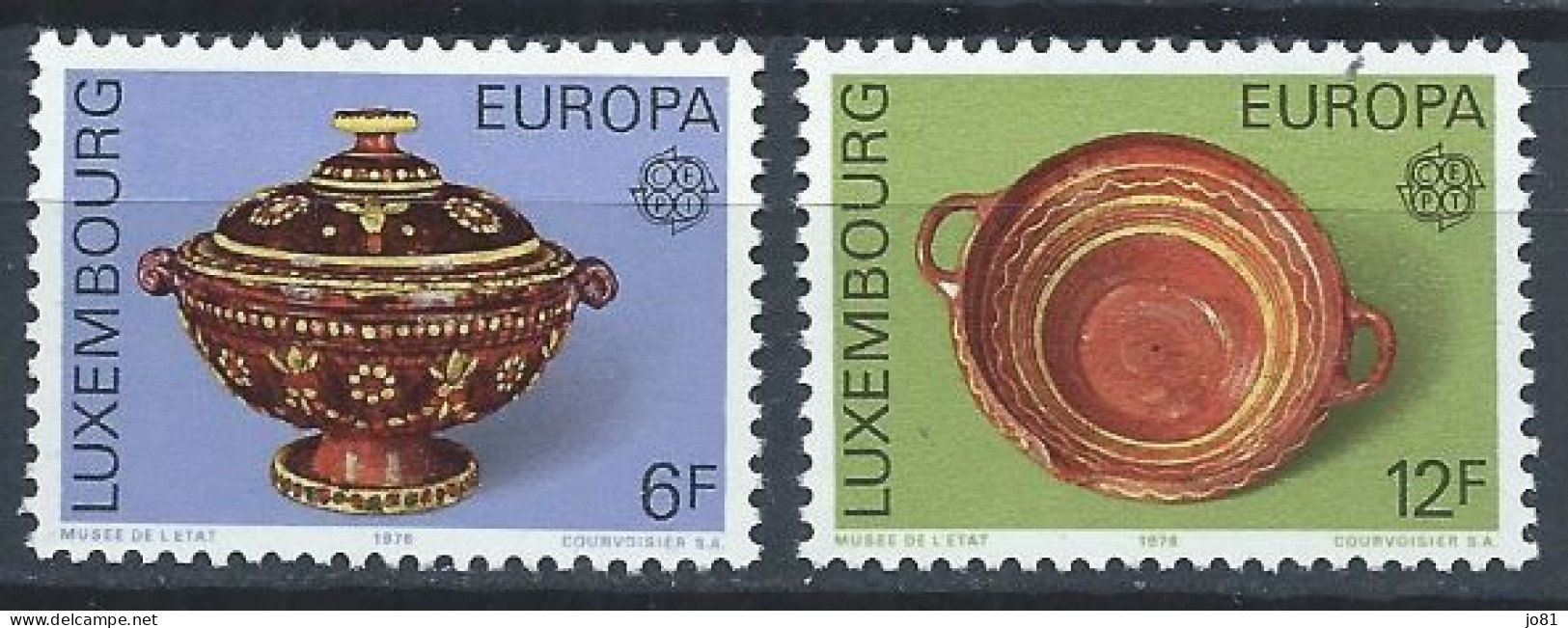 Luxembourg YT 878-879 Neuf Sans Charnière XX MNH Europa 1976 - Nuovi