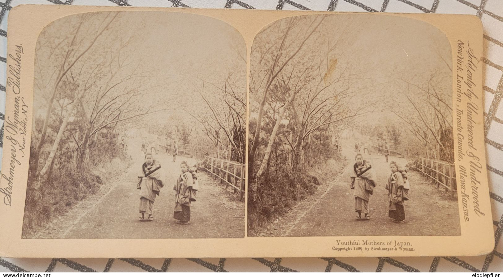 Jeunes Mères De Japon. Underwood Stéréo - Stereoscopes - Side-by-side Viewers