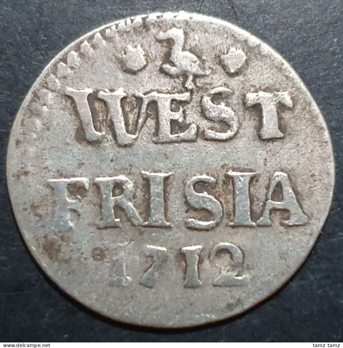 Provincial Dutch Netherlands West Friesland Frisiae 2 Stuiver 1712 Silver - Provinciale Munten