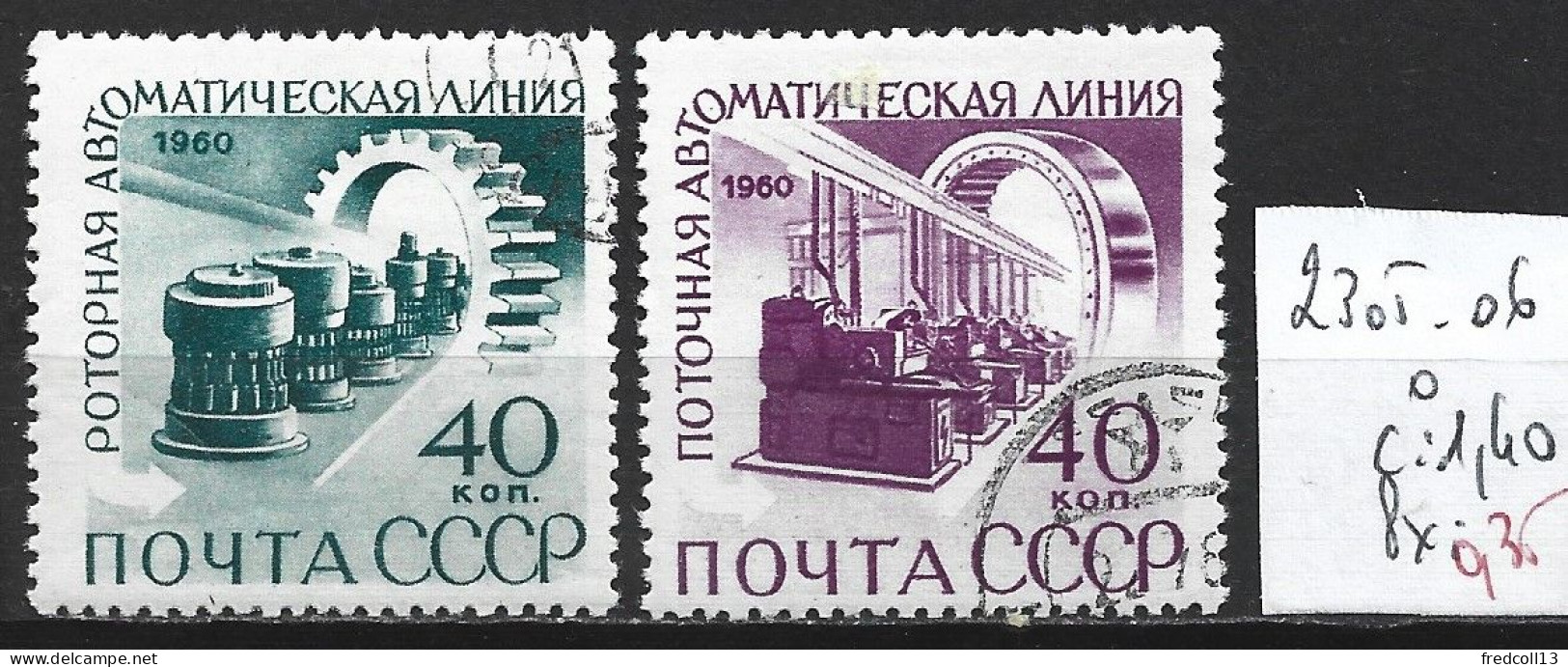 RUSSIE 2305-06 Oblitérés Côte 1.40 € - Usados