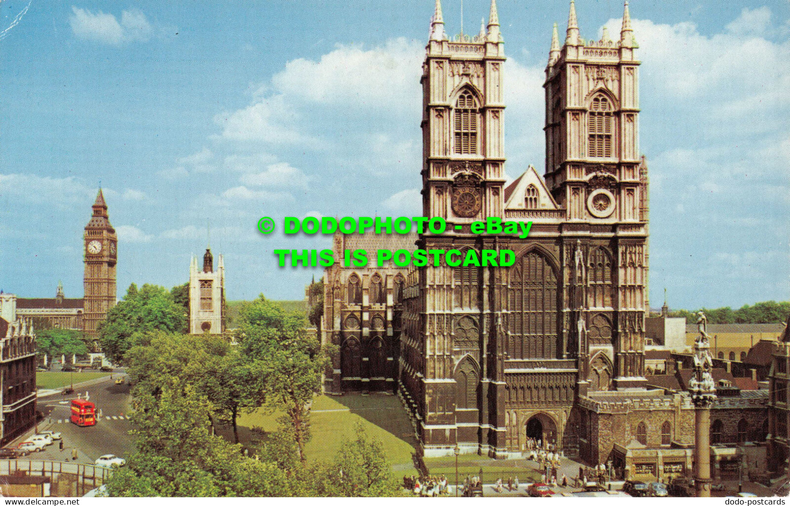 R536678 London. Westminster Abbey And Big Ben. The Photographic Greeting Card. N - Autres & Non Classés