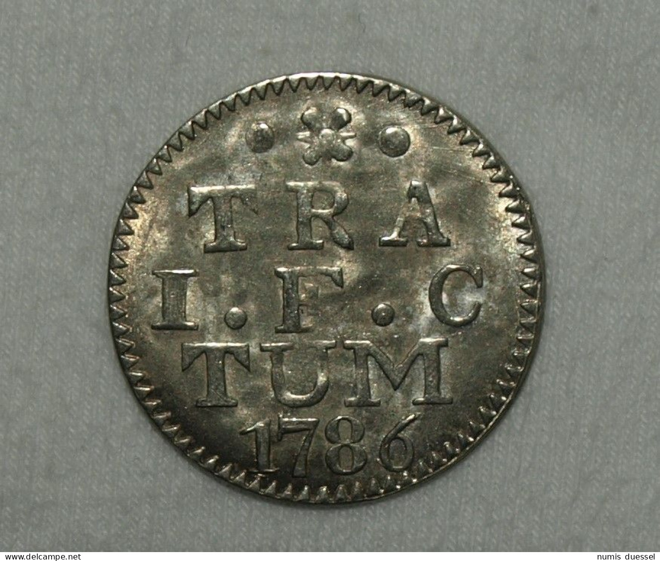 Silber/Silver Niederlande/Netherlands Utrecht, 1786, 2 Stuivers Funz/AU Siehe Text Unten/See Text Bellow - Kolonien